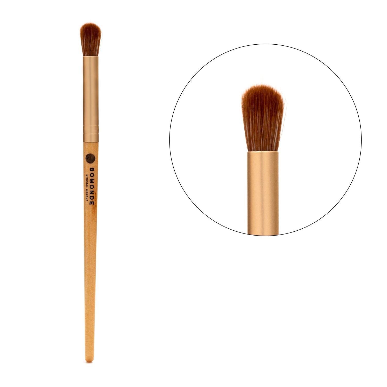 Vegan 3-Piece Eyeshadow Brush Set | Eco-Luxury Blending & Application in Hessian Bag-1