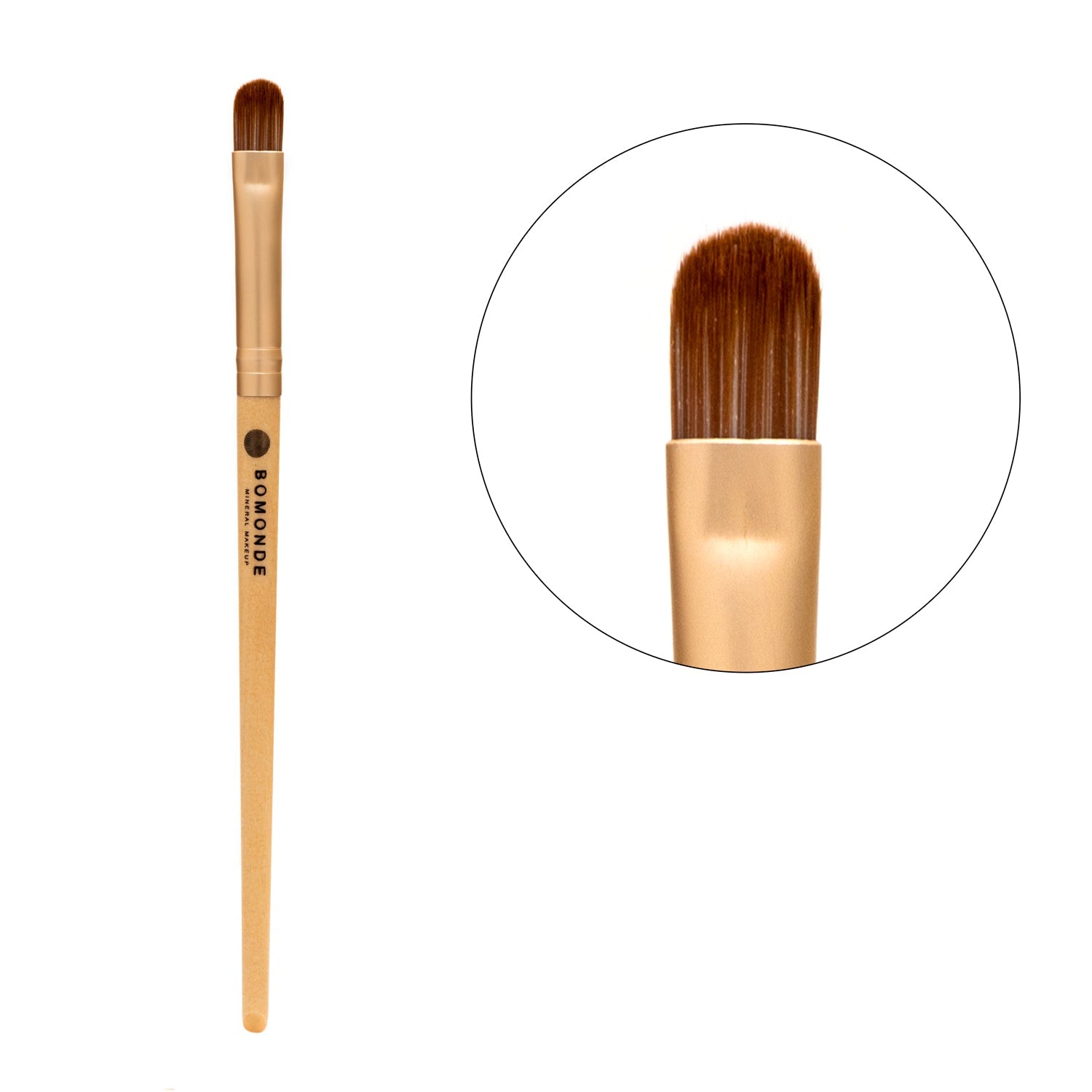 Vegan 3-Piece Eyeshadow Brush Set | Eco-Luxury Blending & Application in Hessian Bag-2